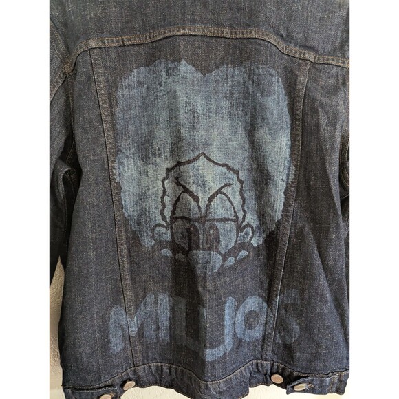 Musaki Los Angeles Denim Jacket Ruben Campos Millios Clown Print Size Small - Picture 4 of 6